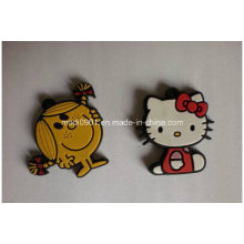 Karikatur-Gummi-Logo-Förderungs-Geschenk-Korea-Entwurf nähen auf weichem Gummipatch, PVC-Reparatur-Flecken für Tasche und Uniform